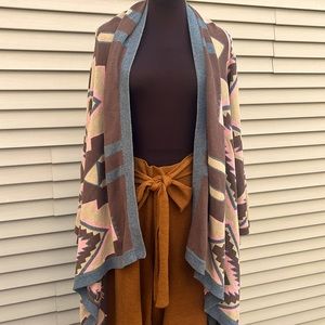 EUC Boston Proper 100% cotton open front cardigan size small ( also fits medium)